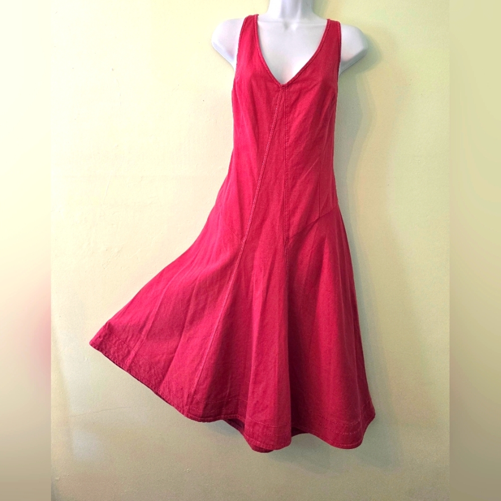 NWT Nantucket Red Dress United Colors Of Benetton  SIze L